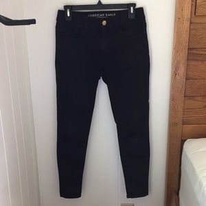 American Eagle super super stretch black jegging